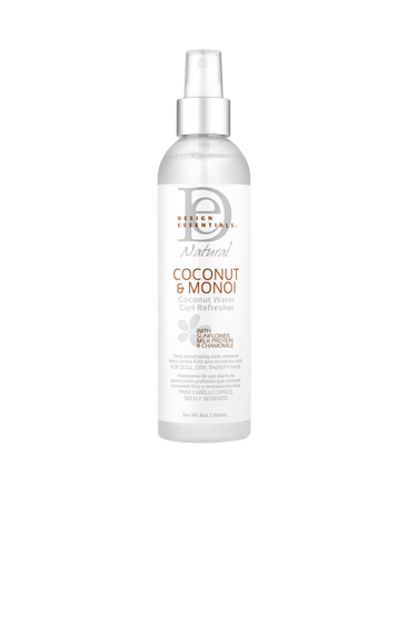 DESIGN ESSENTIALS COCONUT & MONOI WATER CURL REFRESHER - 8 OZ
